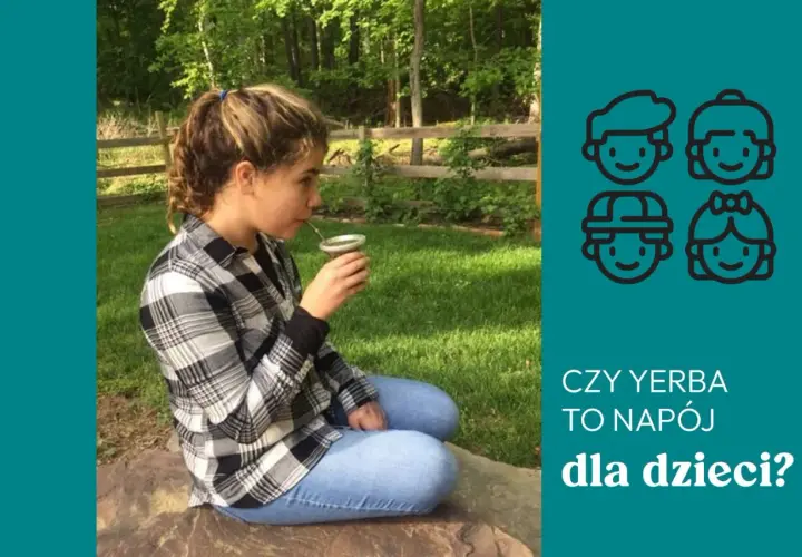 Dziewczynka pije yerba mate. Czy yerba mate od ilu lat jest odpowiednia dla dzieci?